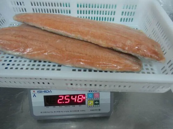 Halal Frozen Chum Salmon Fillet, Untreated, No Water Added. Halal