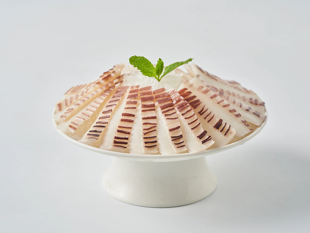 Specification Customization Seafood Frozen Food Boiled Squid Slice for Sushi