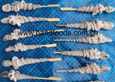 Super Quality Seafood of Frozen Fully Cleaned Octopus Skewer No Sand